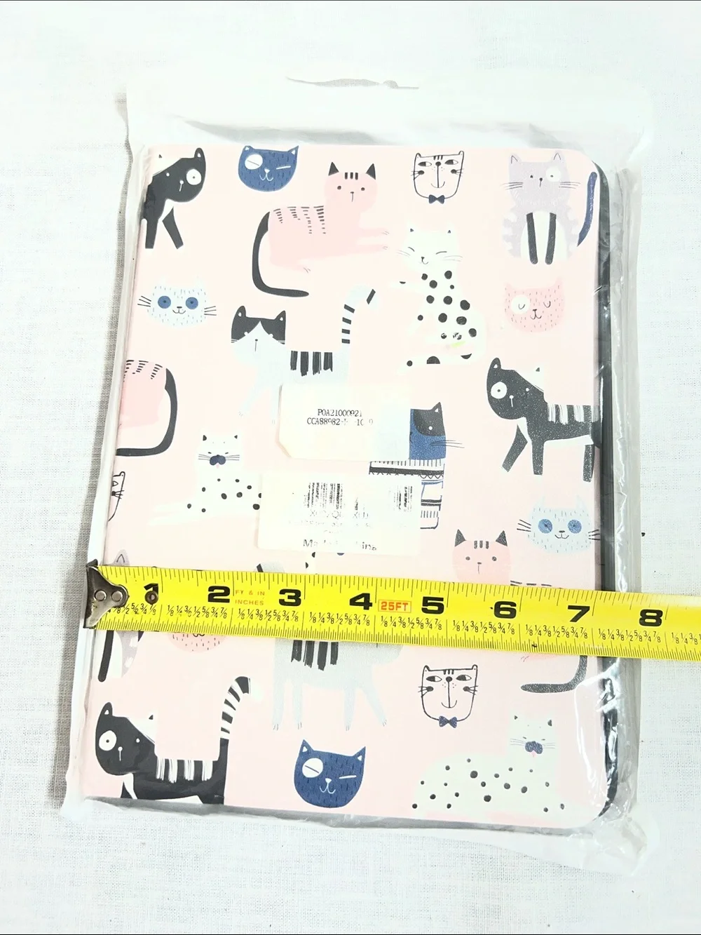 🌞 Pink Kitty Cat Print IPad or Tablet Case Protective Cover 10” x 7.5”